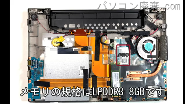 Let's note CF-LV8LDVQRに搭載されているメモリの規格はLPDDR3