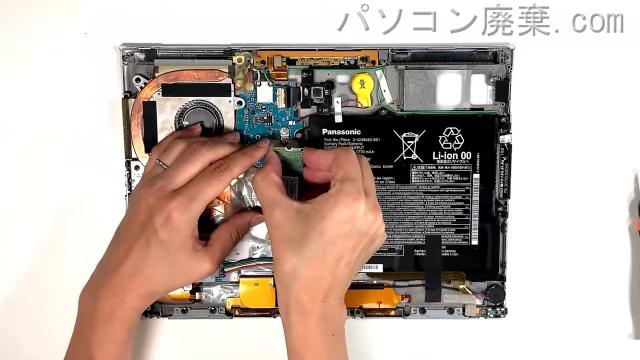 Let's note CF-XZ6RD6VSのHDD（SSD）の場所です