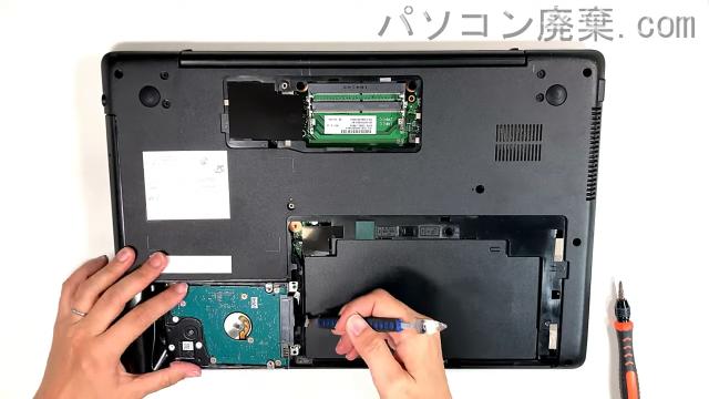 LIFEBOOK WA1/D1 FMVWD1A17BのHDD（SSD）の場所です