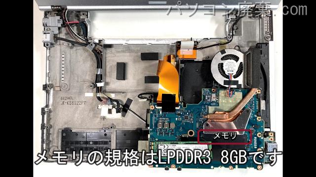 Let's note CF-LX6E27LCに搭載されているメモリの規格はLPDDR3