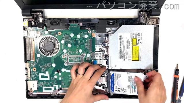 VersaPro PC-VKT25FB7S3R3のHDD（SSD）の場所です