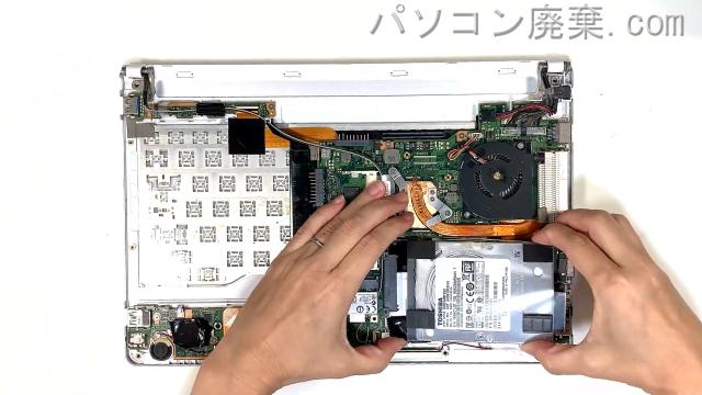 LIFEBOOK SH90/P FMVS90PWD1のHDD（SSD）の場所です