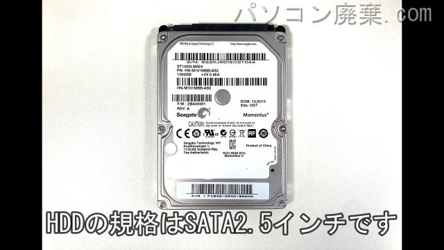 ROG GL552V搭載されているハードディスクはHDD（SATA2.5）です。