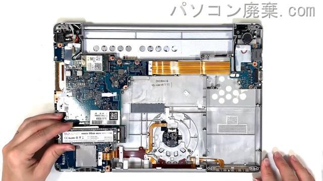 Let's note CF-SZ6Y22VSのHDD（SSD）の場所です