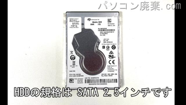 LAVIE PC-GN254FSD9搭載されているハードディスクはHDD（SATA2.5）です。