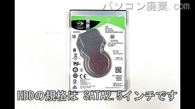 Blade RZ09-02705J76搭載されているハードディスクはHDD（SATA2.5）です。