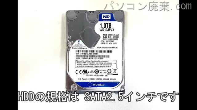 OZZIO GT76710G96SD17T搭載されているハードディスクはHDD（SATA2.5）です。